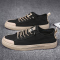Low-top canvas shoes, breathable men's shoes, trendy shoes, spring 2024 new shoes, versatile trendy sneakers, Korean casual shoes.