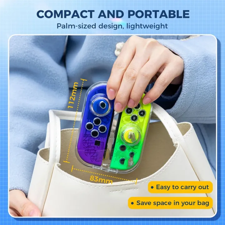 NEW%20Mini%20Version%20PC%20Transparent%20Storage%20Box%20Switch%20No-Wristband%20Version%20Joycon%20Storage%20Box%20Easy%20to%20Use%20-%20Image%205