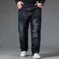 10XL Oversize Black Jeans Men Plus Size 50 Denim Pants Husband Breathable Loose Trousers Men Streetwear Baggy Jeans Casual Pants.
