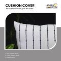 Cushion Cover, Black & White (18"x18") Only Cover. 