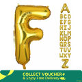 Foil Alphabet Name Word Balloon A to Z/Alphabet Foil Balloon from A-Z (16 inch) for Birthday & Party Decoration. 