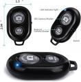 Selfie Remote Shutter Bluetooth Wireless Shutter Camera Phone Remote Control for IOS Android  - Black. 