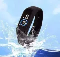 Waterproof Silicone Touch Led Sports Watch.