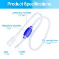 Aquarium Gravel Cleaner Vacuum Handheld Siphon Pump With Filter Nozzle Fish Tank. 