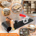 1Set Pocket Screw Jig Woodworking Tool Professional Jig Kit with 3 Drilling Hole Tools. 
