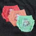 3 PCS Soft Cotton Briefs Panties For Baby Girls (Multicolor Combo Pack). 