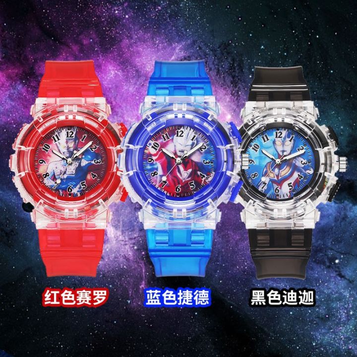 Ultraman Sero Diga Watch Kids Edition Baby Kindergarten Boy Cartoon Luminous Toy 3 Years Old Boy 12