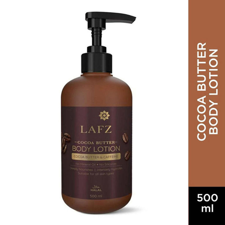 Lafz Body Lotion (500ml) - Cocoa Butter