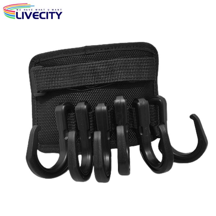 Umbrella Towel Hook Beach Umbrella Hanging Hook with 6 Hooks Perfect for Towels Sunglasses Hats More Great for Camping Sunshade Use Strong Load Bearing Capacity Anti-slip Design Convenient for Outdoor