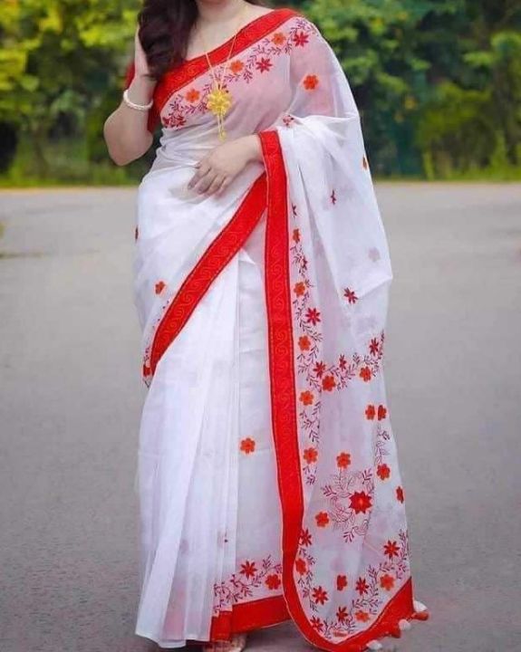 Exclusive Design Multicolor Skin Print Half Silk Saree For Women