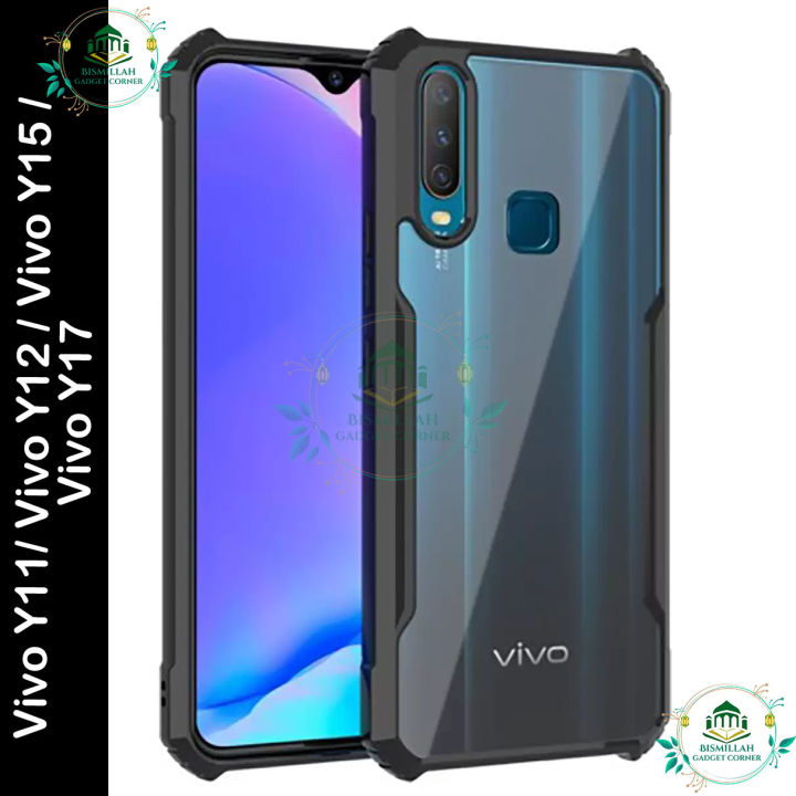 Xundd Protective Back Cover For VIVO Y11 / VIVO Y12 / VIVO Y15 / VIVO Y17 Cases Shockproof Airbag Bumper Soft Back Transparent Shell Cover