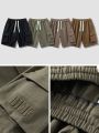 Summer Cargo Shorts Men 8XL Big Size Multi-Pockets Drawstring Breathable Cotton Straight Baggy Shorts Casual Loose Short Pants.
