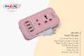 4USB Multi Plug Maxline ML-604 Multiplug 2 Port Extention Socket 6 Feet Cable.