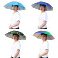 Foldable Head Umbrella Hat Anti Rain Anti Sun Head Mounted Headwear Sun Cap Outdoor Fishing Golf Cycling Hiking Camping Shade. 