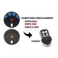 868MHz Remote Control for 868MHz HSM4 HSM2 HS2 HS4 HSE2 HSE4 HSZ1 HSZ2 HSP4 Spare Parts Parts Replicator Garage Door Opener. 