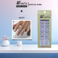 Everly Beauties W Series Short Square Design 24x False Nails Set. 