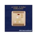 3 Pin Round Socket /AC Socket /15A Socket (Golden series).