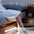 LED Motion Sensor Light 10/20/30/50cm USB Rechargeable Night Light White Yellow Light for Closet, Cabinet, Kitchen, Wardrobe, Cupboard, Bed.