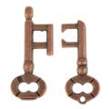 Enigma Puzzle Key Lock IQ Brain Teaser Zinc Alloy Toys. 