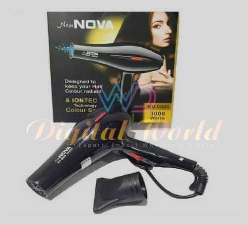Nova NV-9006 Fashion Hair Dryer Blow 3000 Watts n Temperature Controller - Hair Dryer