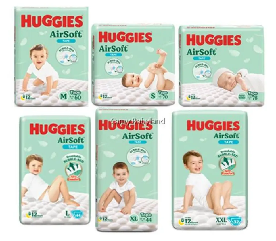 HUGGIES AIRSOFT TAPE Pampers