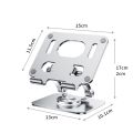2026 Folding Adjustable Height Ergonomic 360 Rotation CNC Aluminum Desk Laptop Stand. 