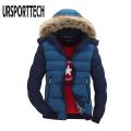 Winter Jacket Men Warm Parkas Thick Warm Cotton Padded Male  Overcoat Slim Zipper Hooded Bomber Jackets Mens Clothing. 