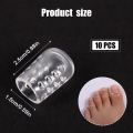 10pc Soft Silicone  Leg Toe Finger Covers Toes Caps for Women Men. 