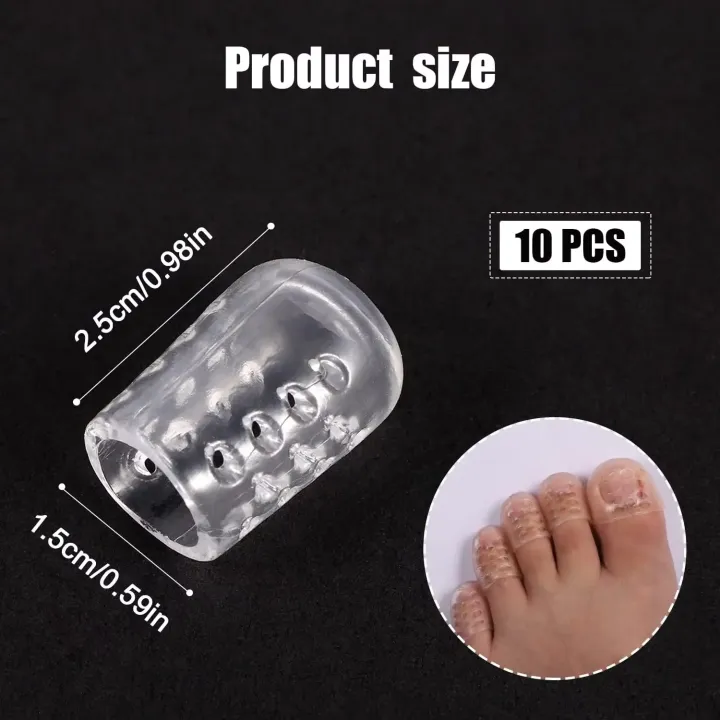 10pc%20Soft%20Silicone%20%20Leg%20Toe%20Finger%20Covers%20Toes%20Caps%20for%20Women%20Men%20-%20Image%205