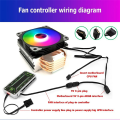 Fan Adapter Cable 4Pin to 5V ARGB 3Pin Converter for Fan Controller Adaptor Connector.