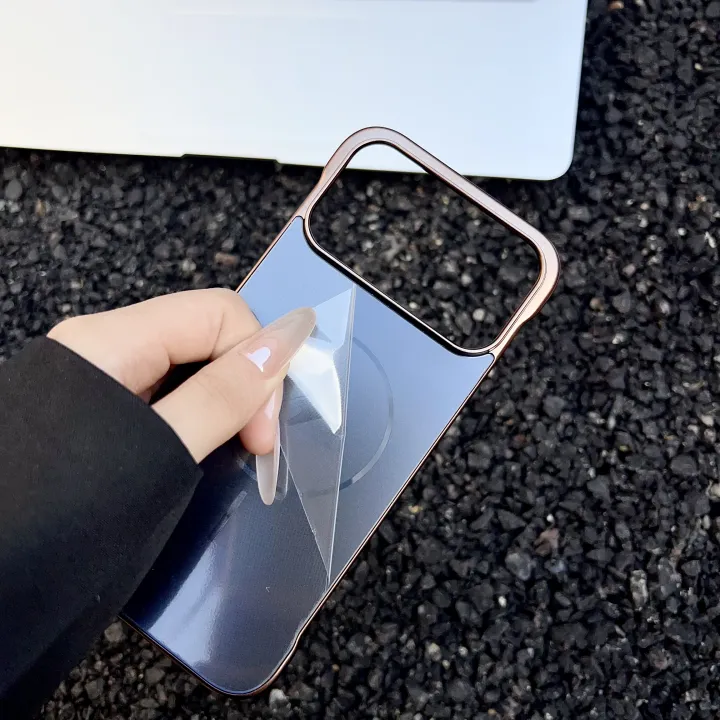 HOCE%20AG%20Frameless%20Magnetic%20Cases%20For%20iPhone%2017%2016%2015%2014%2013%2012%20Pro%20Max%2014%2015%2016%20Plus%20MagSafe%20Phone%20Case%20Shockproof%20Ultra%20Thin%20Hard%20Back%20Cover%20-%20Image%203