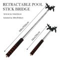 Retractable Billiard Cue Stick Bridge with Bridge Head, Billiard Pool Cue Accessory for Pool Table,Bridge Head.