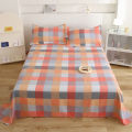 Thickened brushed bed sheet single piece solid color washed cotton 1.2 meters 1.5 meters modern simple single red quilt ins. 