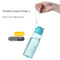Transparent Water Bottle Portable Sport Cup for Drinking Kitchen Tools 550ML Water Bottle For School Gym Travel Girl Boy.