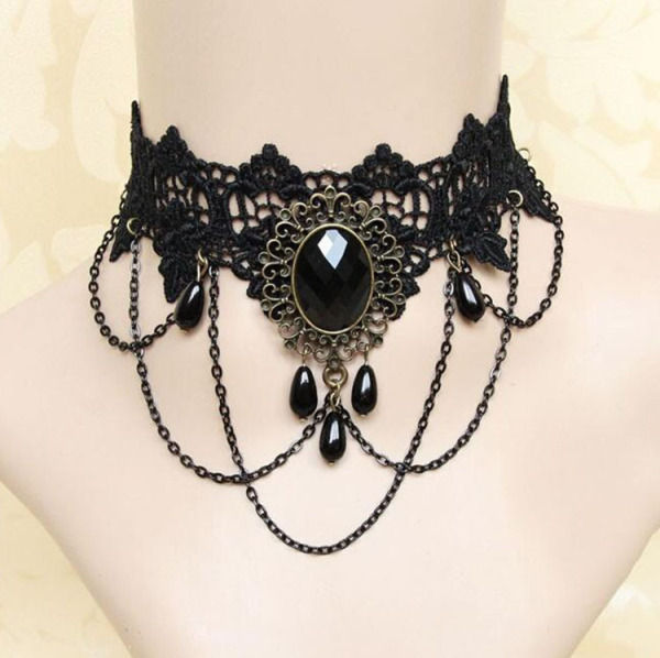 Gothic%20Lace%20Choker%20Clavicle%20Chain%20Women's%20Choker%20Simple%20Necklace%20Black%20Punk%20Accessories%20Choker%20Neck%20Strap%20-%20Image%208