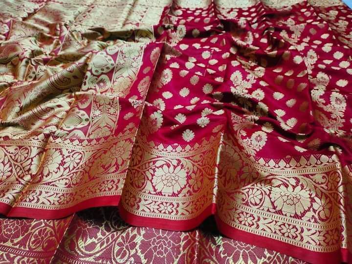 Soft silk katan Saree For Women Without Blouse Pieces