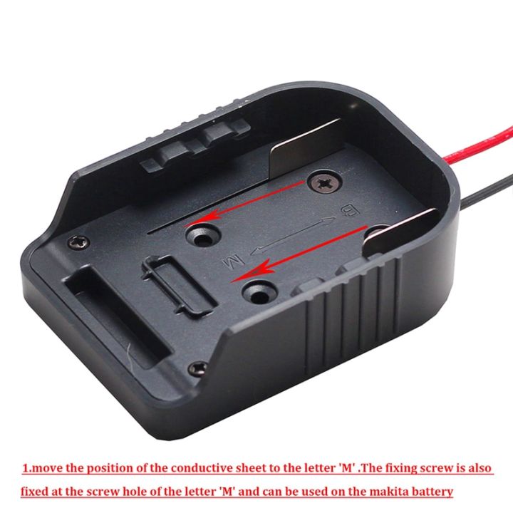 Oein%20Battery%20Adapters%20For%20Makita%20Bosch%2018V%20Power%20Connector%20Adapter%20Dock%20Holder%20With%2014%20Awg%20Wires%20Connectors%20Power%20Black%20-%20Image%204