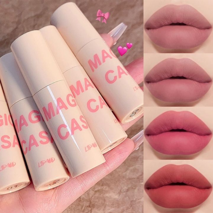 MAGIC CASA 6 Colors Liquid Lipstick Nude Velvet Matte Chocolate Lip Gloss Long Lasting Waterproof Lips Tint Beauty Cosmetics