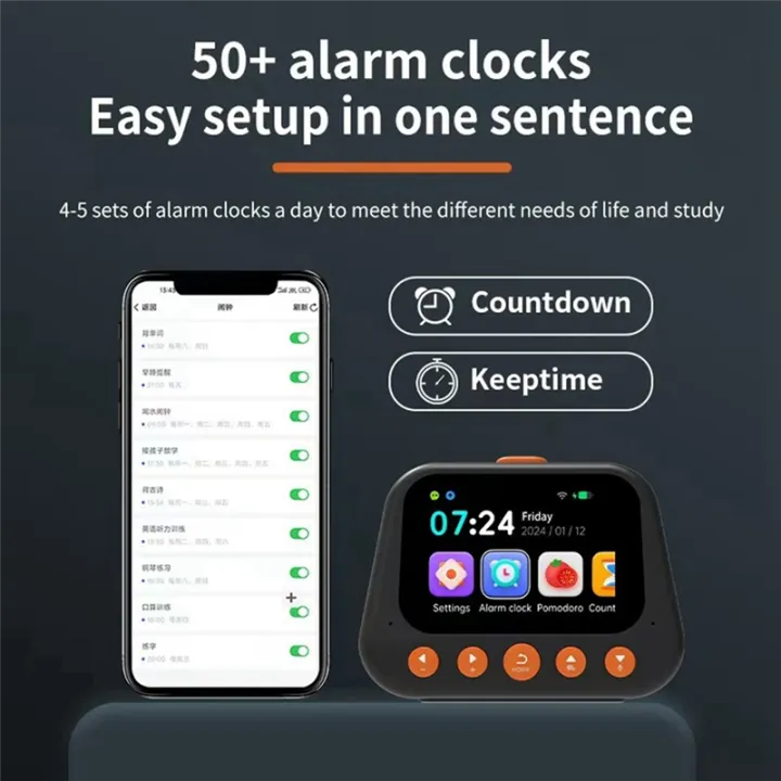 Children'S%20AI%20Intelligent%20Alarm%20Clock%20Multifunctional%20Voice%20Dialogue%20Machine%20Time%20Management%20Self-Disciplined%20Clock%20B%20-%20Image%203