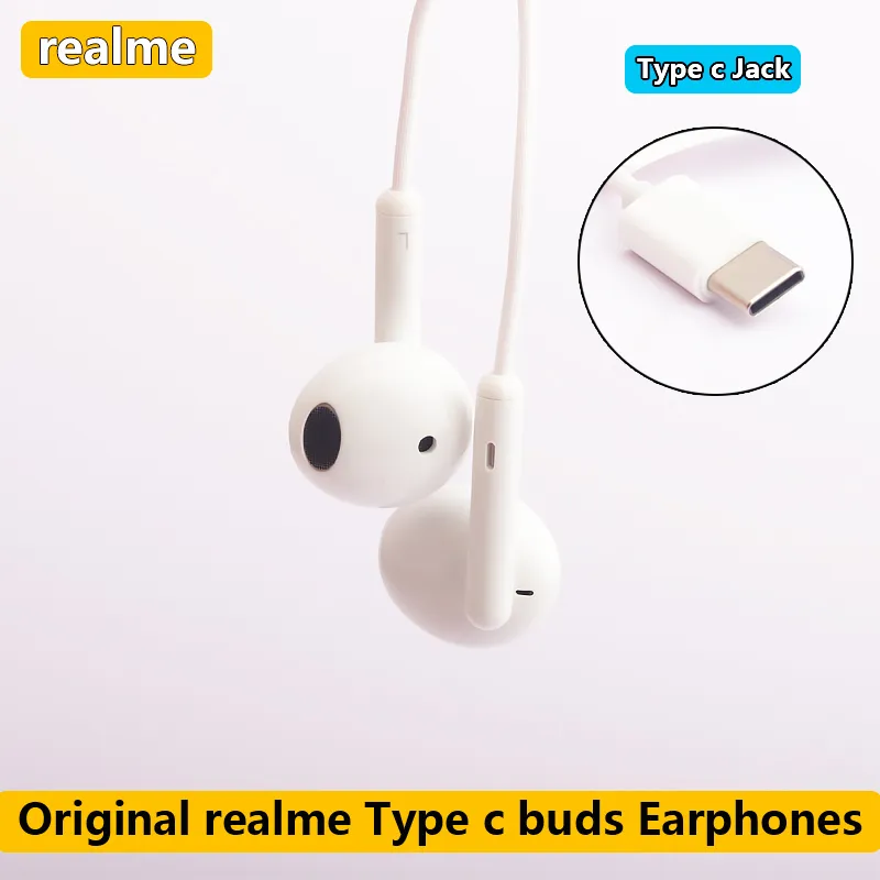 White Realme X3 Type C Earphones Wired Earphone Type C Earphones
