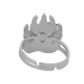 Bear Paw Dinosaur Polar Bear Mood Ring Change Colour Emotion Feeling Changeable Temperature Adjustable Ring Jewelry for Gift.