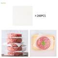 200 Pieces Hamburger Portable air Fryer Paper Burger Seperator Paper 13cm for Burger Press Storing Freezing Cake Oven.