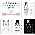 Eye Visual Acuity Test Snellen Chart Print Canvas Painting Wall Art Pictures for Children Youth Living Room Self Test Home Decor. 