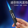 Creative double-sided press lighter inflatable outdoor windproof small portable straight-through lighter. 