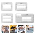 4 Pcs Template Ruler Guide Envelope Addressing Guide Stencil Ruler for Envelopes Brush Pens Making Thank You Card.