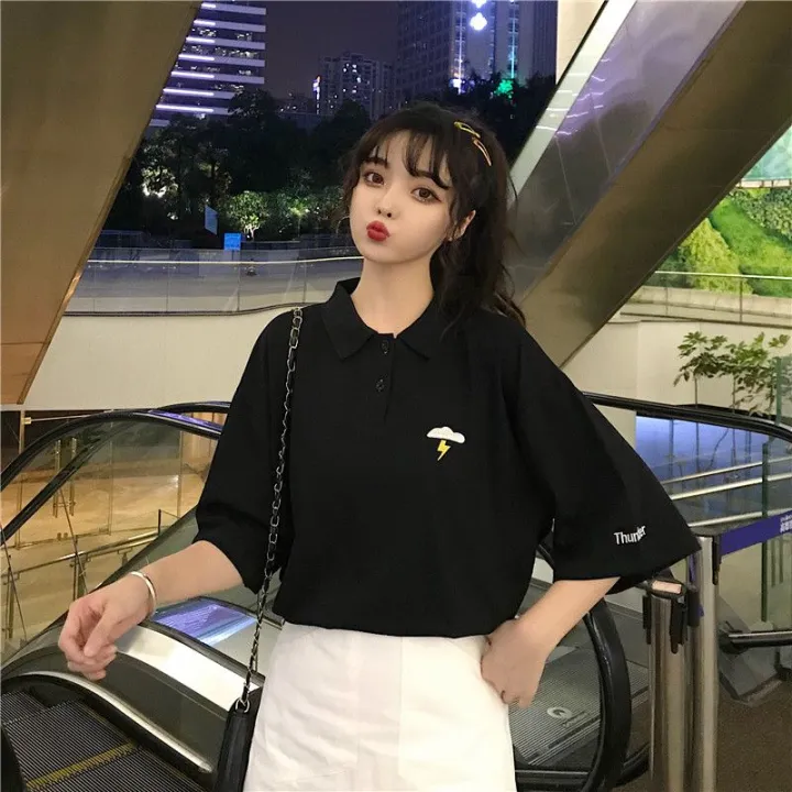 Summer%20Matcha%20Green%20polo%20Korean%20Style%20Loose%20Short%20Sleeve%20Shirt%20T%20T-shirt%20Female%20Student%20ins%20Fashionable%20Clothes%20with%20Half%20Sleeves%20Avocado%20Green%20-%20Image%206