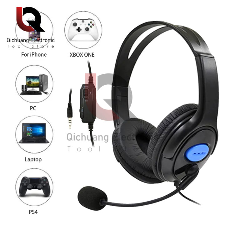 Headphones Wired Gaming Headset Earphones Music For PS4 Play