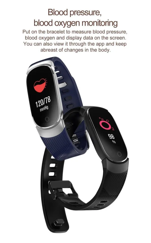 QW16 Smart Bracelet Fitness Tracker Band Heart Rate Monitor