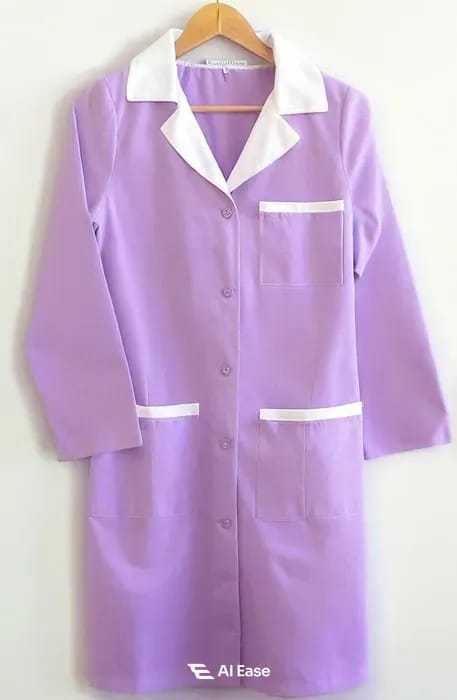 Women%E2%80%99s%20Classic%20Micro%20Twill%20Suiting%20Lab%20Coat%20with%20Buttoned%20Front%20Tunic%20Dress%20-%20Image%209