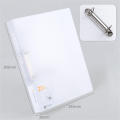 A4 Binder D-Type Punch Folder Office Storage File Ring Waterproof Test Paper Data Storage Folder 4 Hole Binder Learning Supplies. 